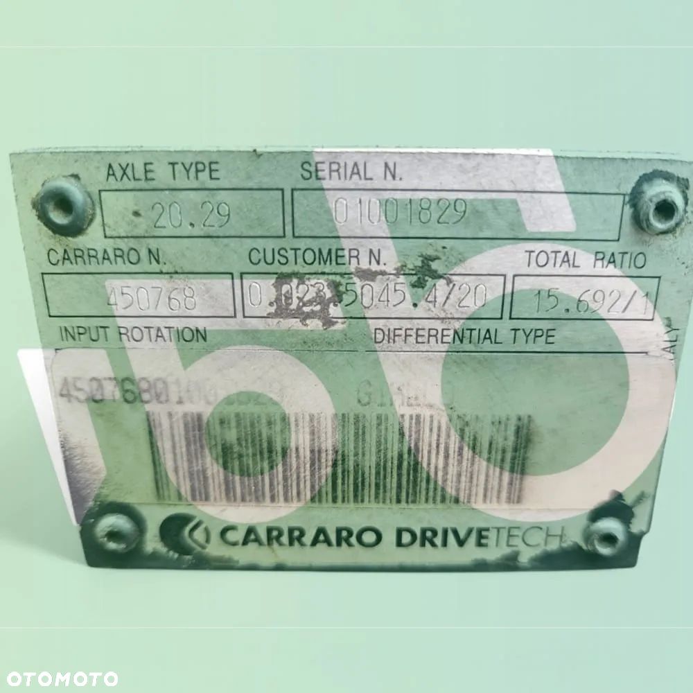 Most napędowy 450768 381492 Carraro 20.29 Steyr 6195 CVT - 9