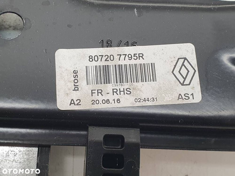 PODNOŚNIK SZYBY PRZÓD PRZEDNI PRAWY RENAULT KADJAR 807207795R - 2