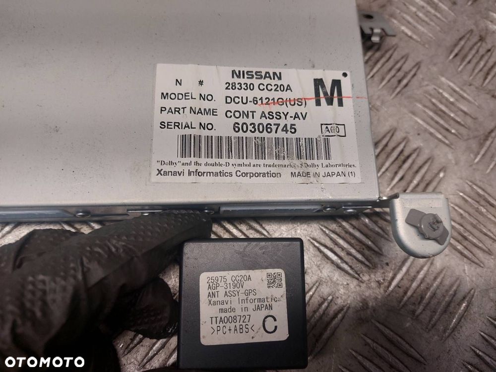 MODUŁ + ZMIENIARKA + WZMACNIACZ ANTENY NAWIGACJI GPS NISSAN MURANO Z50 - 2