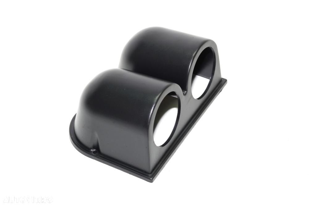 Suport pentru 2 ceasuri indicatoare de 52mm fixare bord - 2