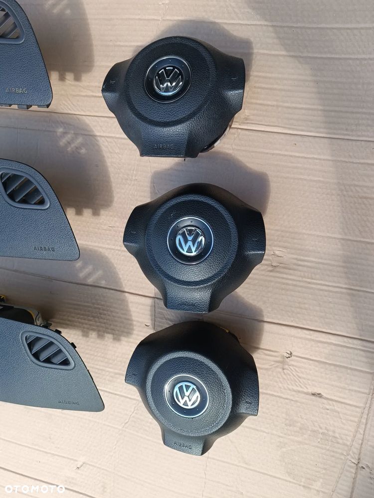 PODUSZKI AIRBAG KIEROWCY PASAŻERA ORYGINAŁ VOLKSWAGEN POLO 6R - 2