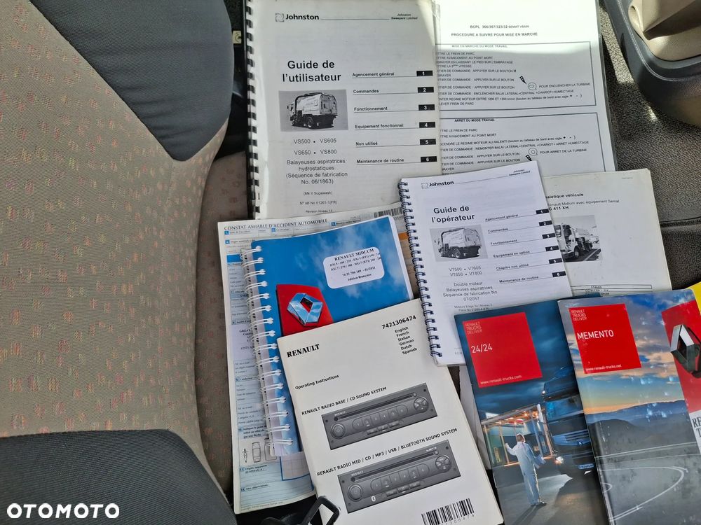 Renault Midlum 220 Zamiatarka Johnston VS500 Szczotki L/R Obie Strony Napęd Hydrostatyczny 2012r - 29