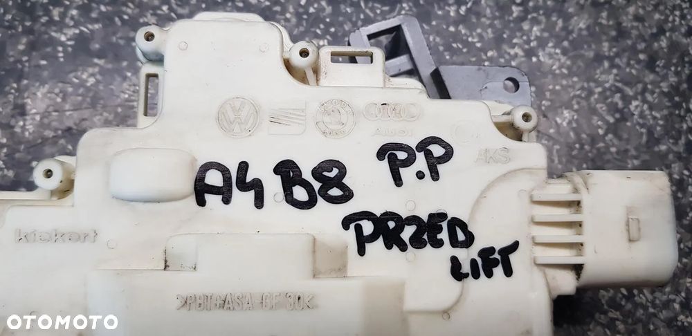 ZAMEK PASAŻERA PRAWY PRZEDNI 8K1 8K0 7 PIN A4 B8 A5 8T SPRAWNY GWARANCJA WYSYŁKA !!!! - 2