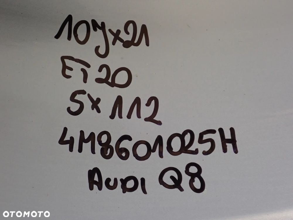 KOŁA FELGI ALUMINIOWE AUDI Q8  10JX21  ET 20 5X112  4M8601025H  Z OPONAMI ZIMA CONTINENTAL 285/45/21XL - 13