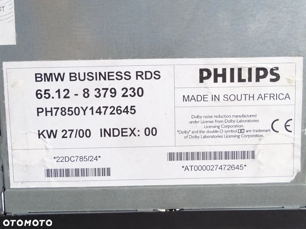 RADIO BUSINESS RDS 8379230 BMW Z3 E36 F-VAT - 3