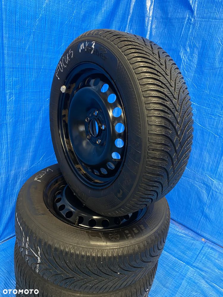 KOŁA KOŁO FELGA STALOWE 6,5J 16" 5X108; 63,4mm ET50 KOMPLET  OPONY KLEBER 7,1mm   FORD Focus, C-Max, Fiesta, Galaxy, Kuga, Mondeo, S-Max VOLVO V40 V60 V70  ITP. - 6