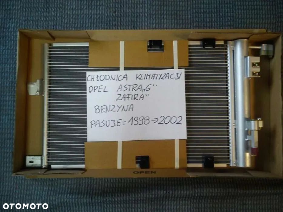 Chłodnica Klimatyzacji Opel Astra G Zafira A NOWY ZAMIENNIK Benzyna 98-02