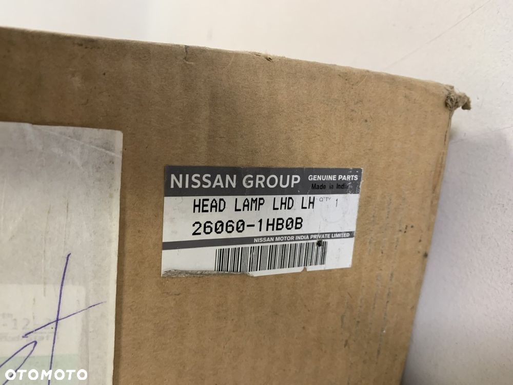 NOWA ORYGINALNA LAMPA LEWA PRZEDNIA NISSAN MICRA K13 LIFT 10-13 26060-1HB0B 260601HB0B - 9