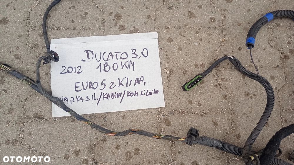 F.VAT 1373253080 Instalacja silnika Euro 5 Fiat Ducato 3.0 Instalacja elektryczna KABINY BOXER 3.0 WIĄZKA KOMORY SILNIKA Instalacja KABINY  FIAT DUCATO 3.0 EURO4 KOMPLETNA INSTALACJA EURO 5 JUMPER 3.0 PEUGEOT BOXER Wiązka elektryczna główna - 8