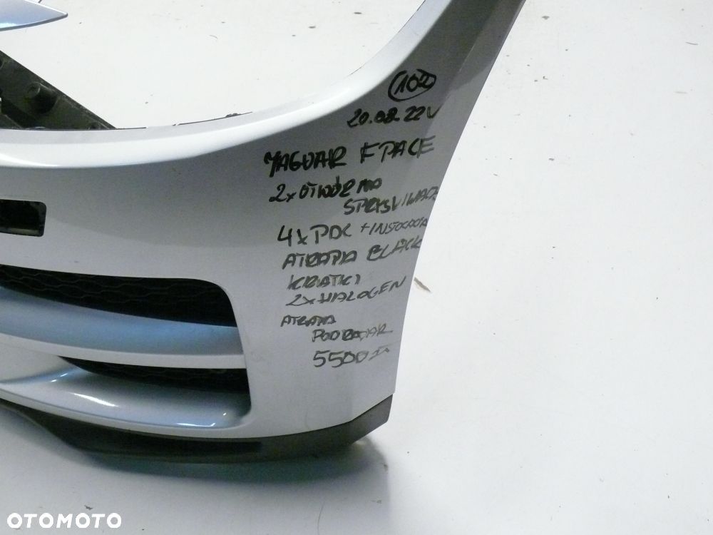 ZDERZAK PRZEDNI JAGUAR F-PACE 2015 PDC XENON GRILL KRATKI - 3