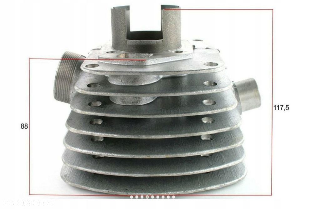 cylinder +tłok 125 52.00 nominał aluminiowy wsk 125 b1 b3 - 3