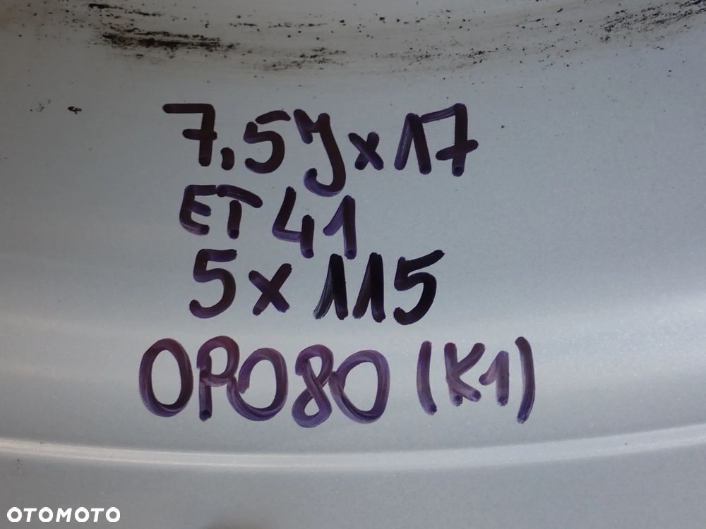 KOŁA FELGI ALUMINIOWE OPEL INSIGNIA B 7,5JX17  ET 41  5X115  OP080 K1 Z OPONAMI ZIMA PIRELLI 235/45/18 - 15
