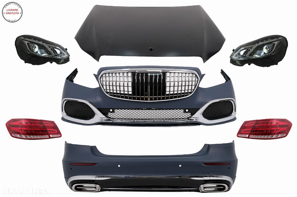 Kit Exterior Mercedes E-Class W212 (2009-2012) Conversie la Facelift M Design- livrare gratuita - 1