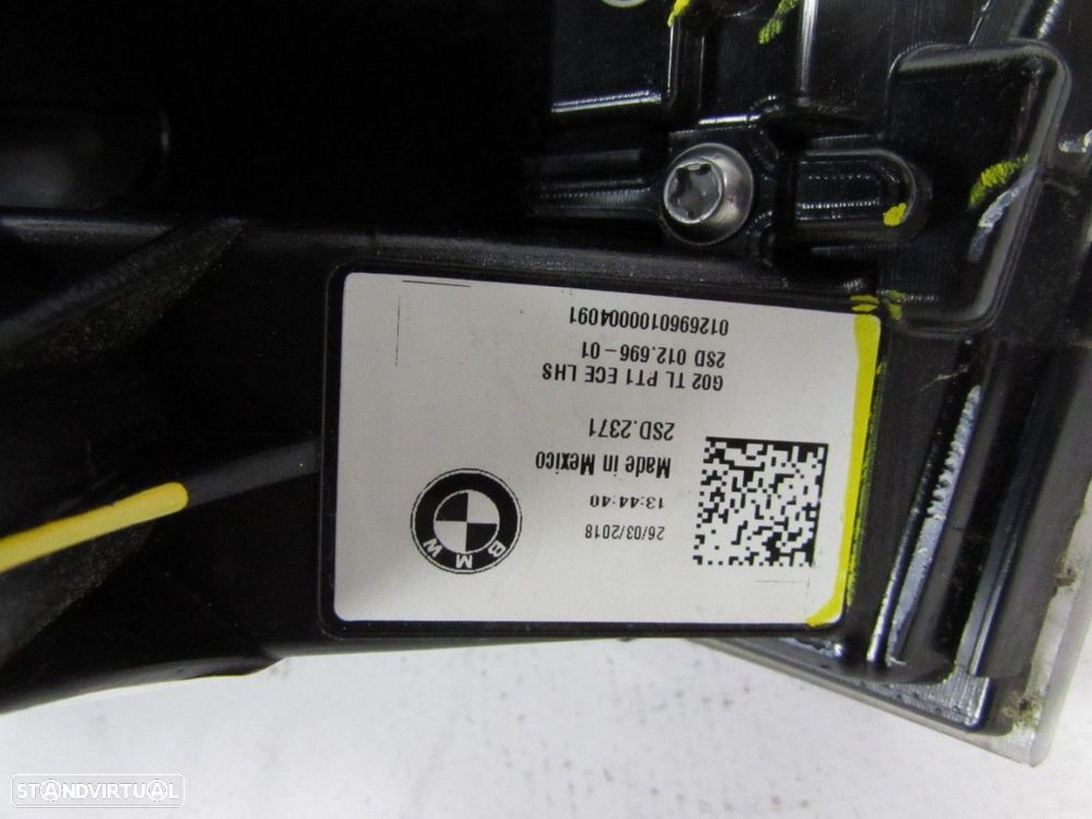 Farolim Esquerdo/Trás Seminovo/ Original BMW X4 (G02) 63217409395 - 3