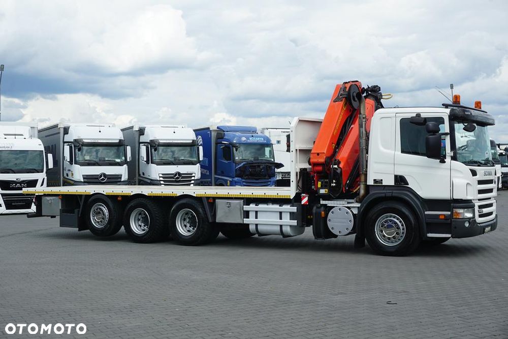 Scania / P 420 / 8 X 4 / TRIDEM / SKRZYNIOWY + HDS / PALFINGER PK 26002 / WYS. 12 M / DŁ. 8 M - 6