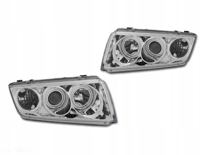 Reflektory Lampy kpl Ringi Led CCFL Angel Eyes Tuning Skoda Fabia I 1 6y 0 - 3