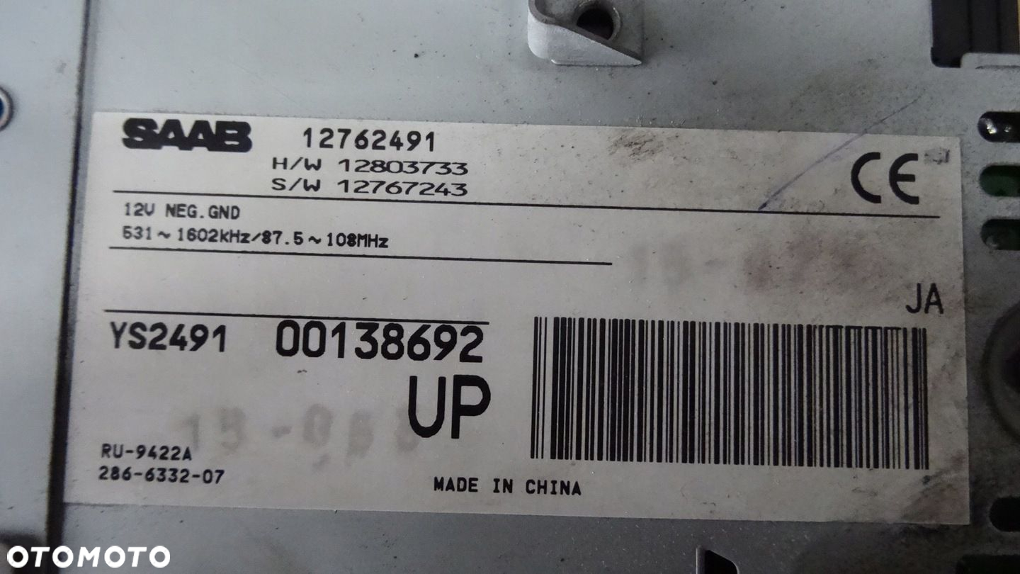 SAAB 9-3 93 2 II WZMACNIACZ RADIA 12762491 - 6