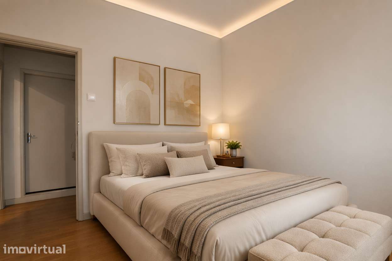 Apartamento T2 totalmente remodelado com lugar de estacionamento - Grande imagem: 2/8