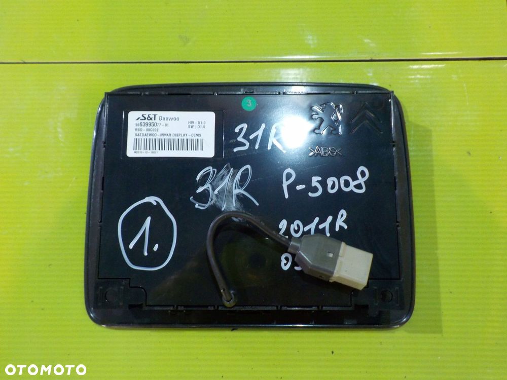 PEUGEOT 5008 I 11r monitor wyswietlacz zaglowka - 5