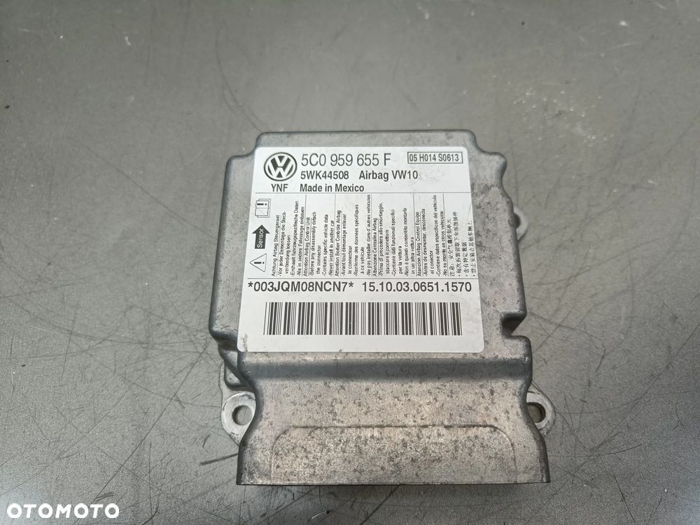 Sensor Poduszek Sterownik Airbag VW Beetle II 5C Moduł 5C0959655F Skoda Seat Audi - 1