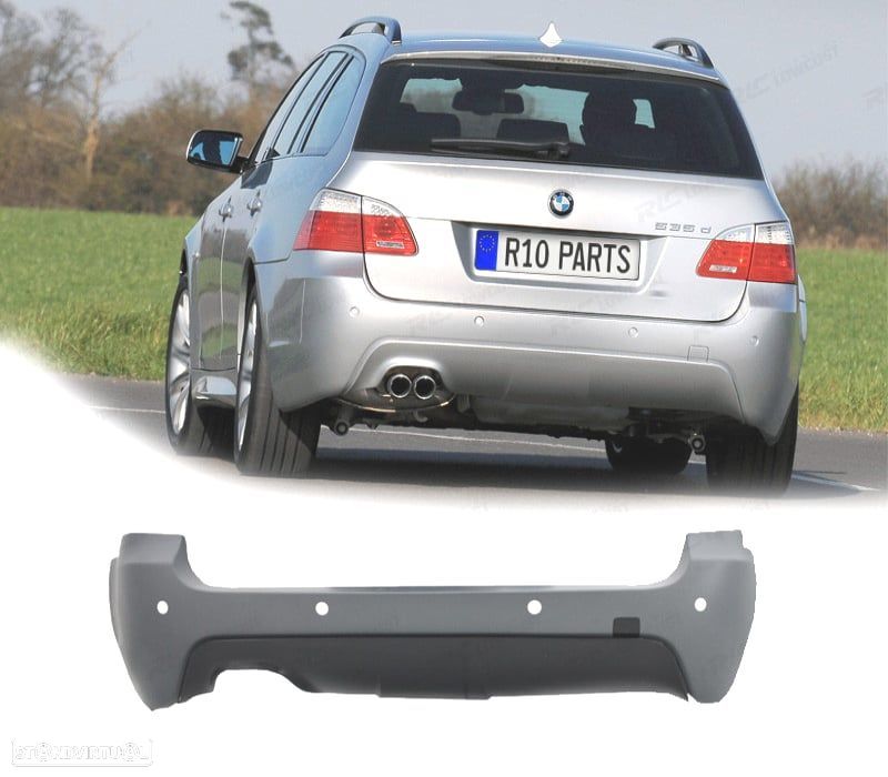 PARÁ-CHOQUES TRASEIRO BMW E61 03-07 LOOK M PDC - 1