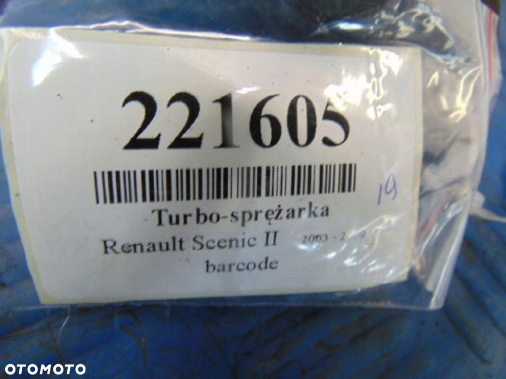 RENAULT SCENIC II 1.9DCI TURBO-SPRĘŻARKA 708639-6 - 6