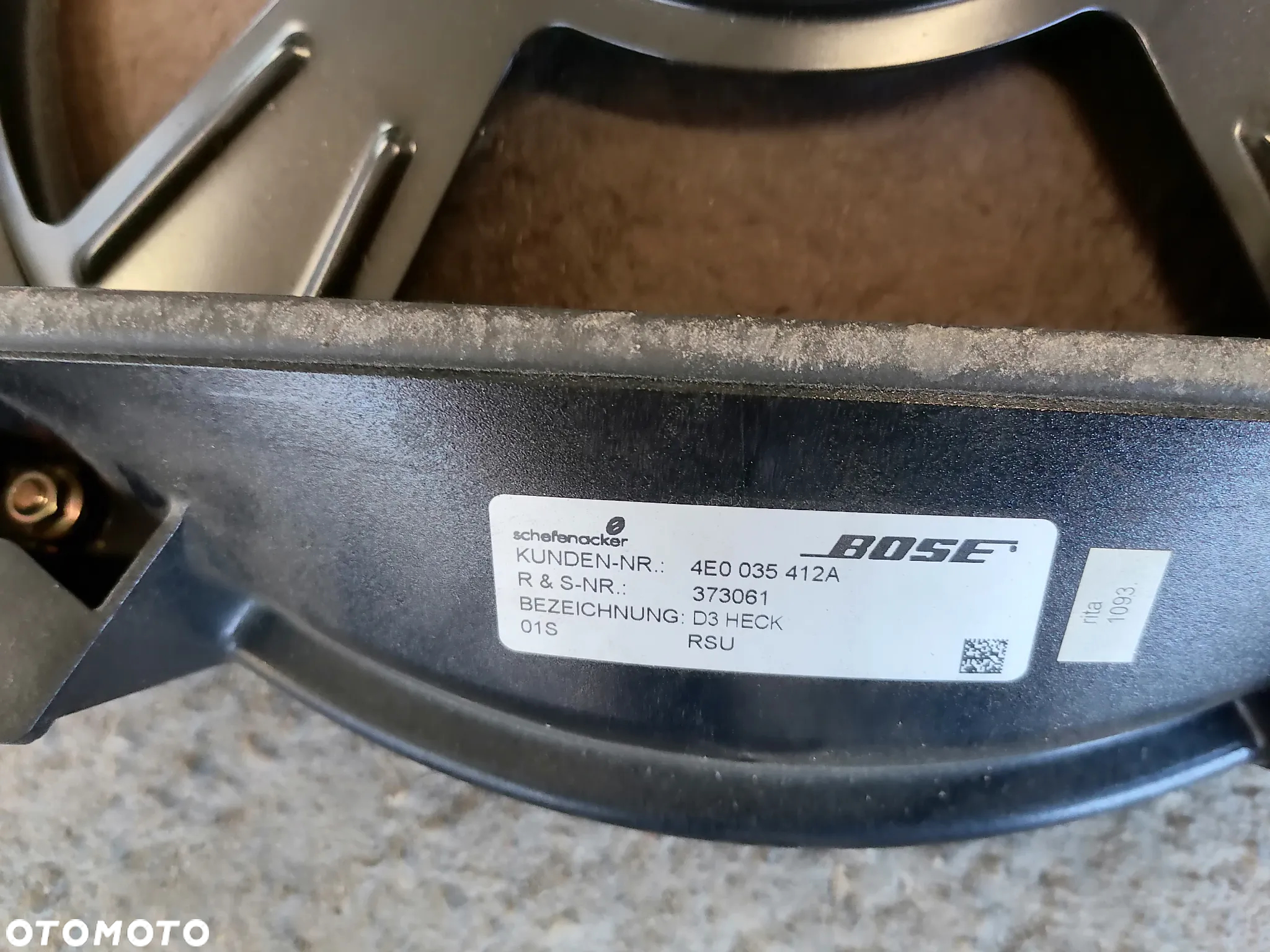 Zestaw BOSE Głośniki Wzmacniacz Subwoofer Komplet Audi A8 D3 - 21