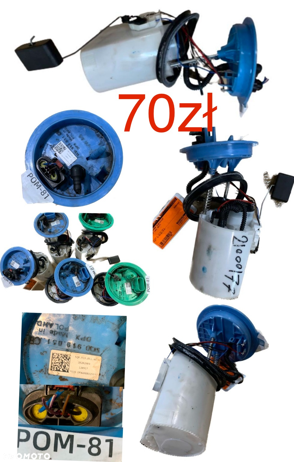 VW Fox Lupo Polo Caddy Crafter Golf Passat Tiguan Seat Arosa Ibiza Cordoba Leon Toledo Altea Mii  Skoda Citygo Fabia Octavua Superb  Audi A3 A4 A5 A6 A7 A8 pompa paliwa  w bak Pływak  1,2 1.4 1.6 1.9 2.0 3.0 TDI TSI - 4