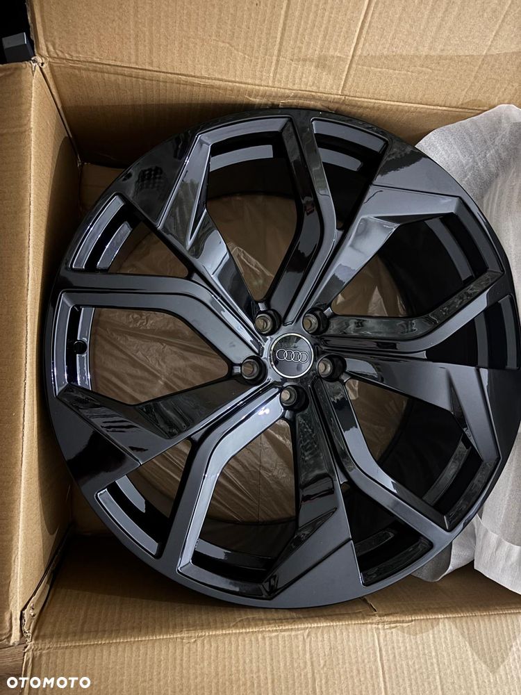 Felgi Audi 22 5x112 10J ET21 Q7 Q8 SQ7 SQ8 A8 A7 22 cale czarne - 3