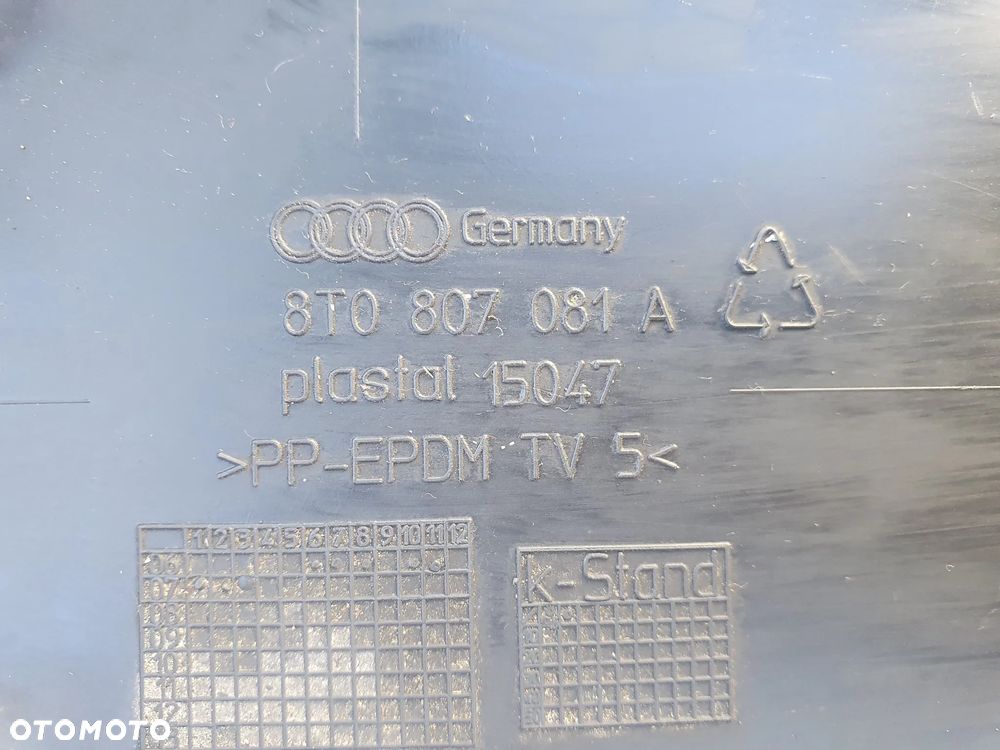 OSŁONA PASA PRZEDNIEGO GÓRNA AUDI A5 8T 8T0807081A - 3