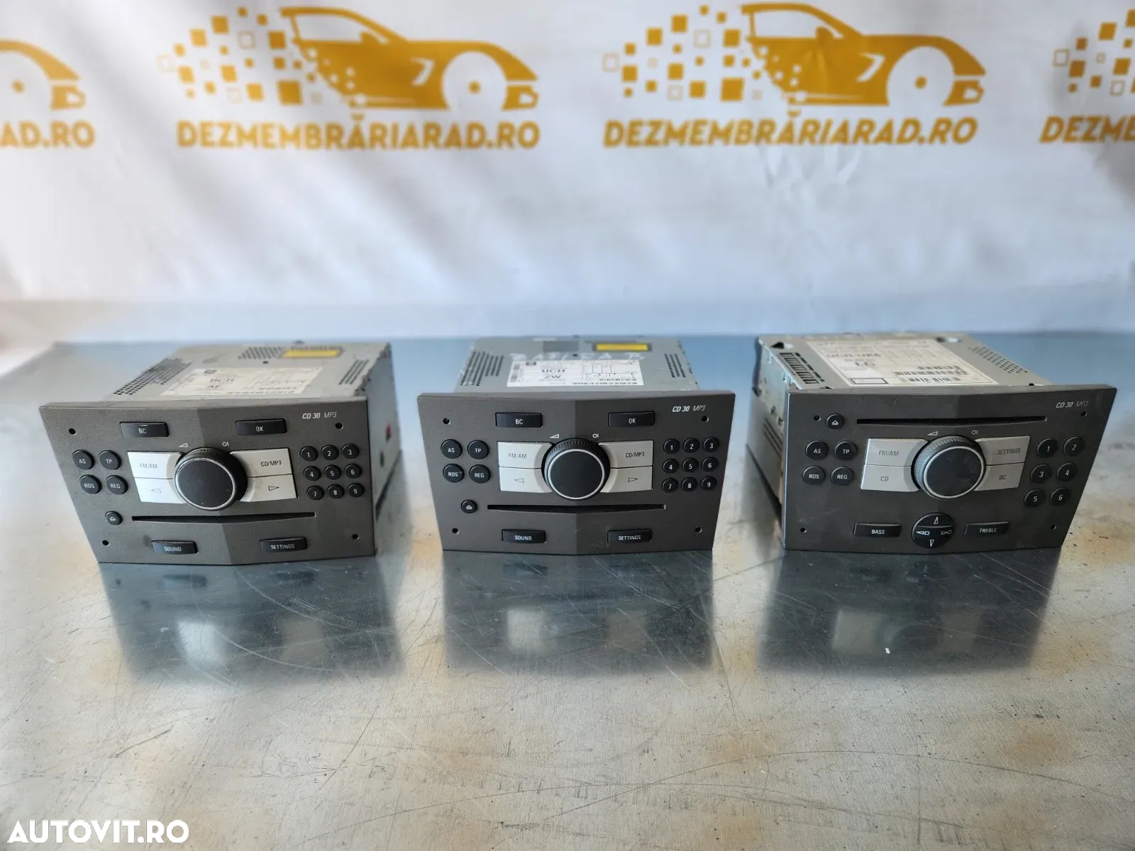 Radio Cd Opel Astra H Zafira B CD30 MP3 - Dezmembrari Arad - 4