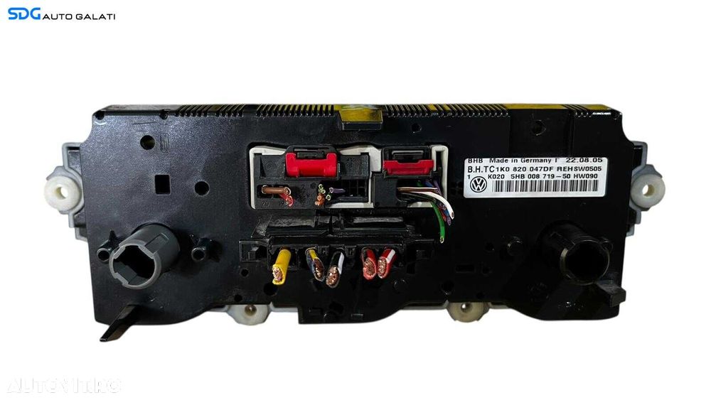 Panou Modul Unitate Comanda AC Aer Conditionat Clima Climatic Volkswagen Golf 5 2004 - 2008 Cod 1K0820047DF 5HB008719 [LC0590] - 2