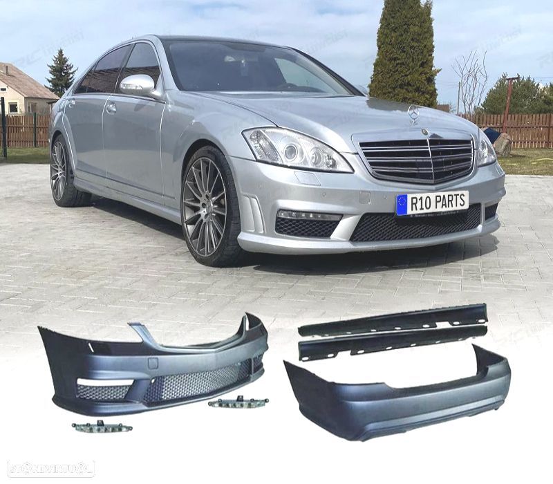 KIT CARROÇARIA MERCEDES CLASE S W221 05-11 LUZ DIURNA - 1