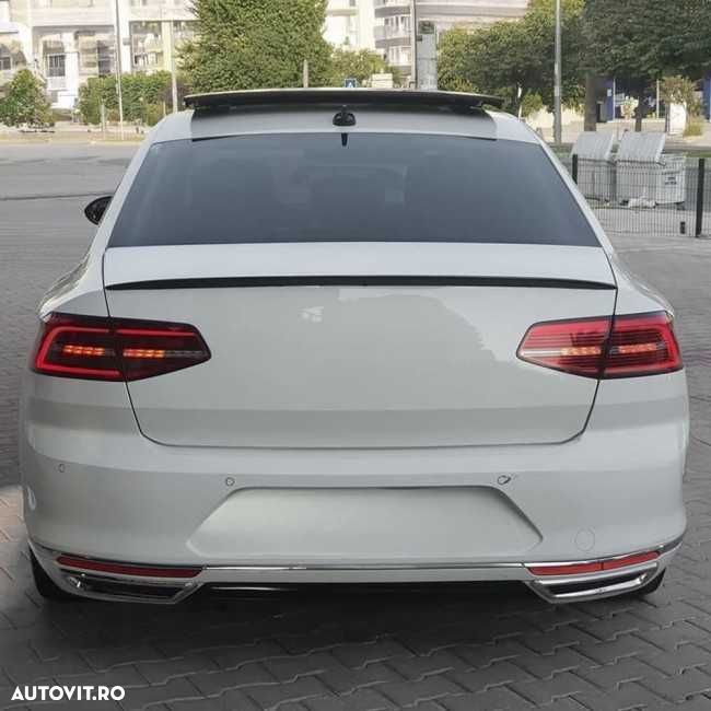 Eleron Portbagaj Lip Codita VW Volkswagen Passat B8 15-22, Negru Lucio - 2