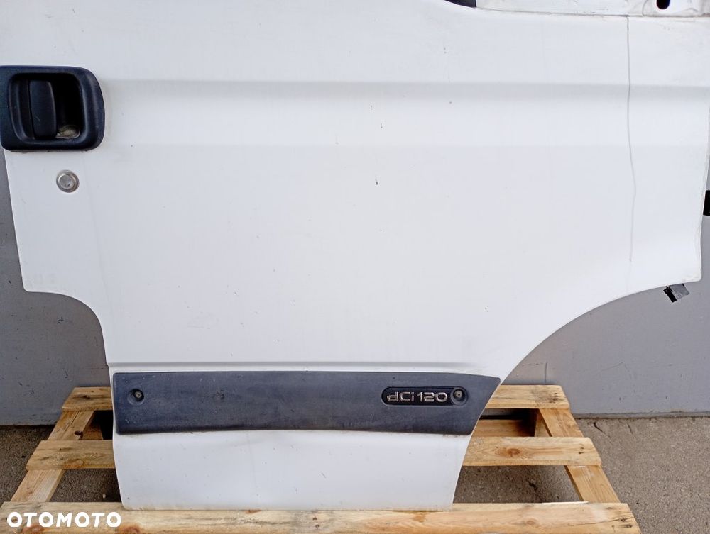 drzwi przednie prawe przód renault master II opel movano a nissan interstar 2003-2010 białe - 5