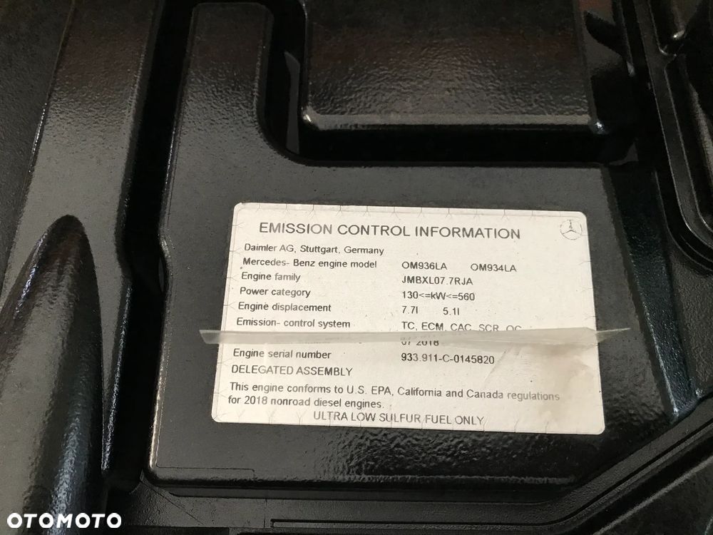 SILNIK MERCEDES-BENZ OM934 LA OM 934 LA OM934LA OM 936 LA 130 KW 64900netto - 11