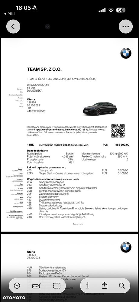 BMW Seria 5 M550i xDrive - 12