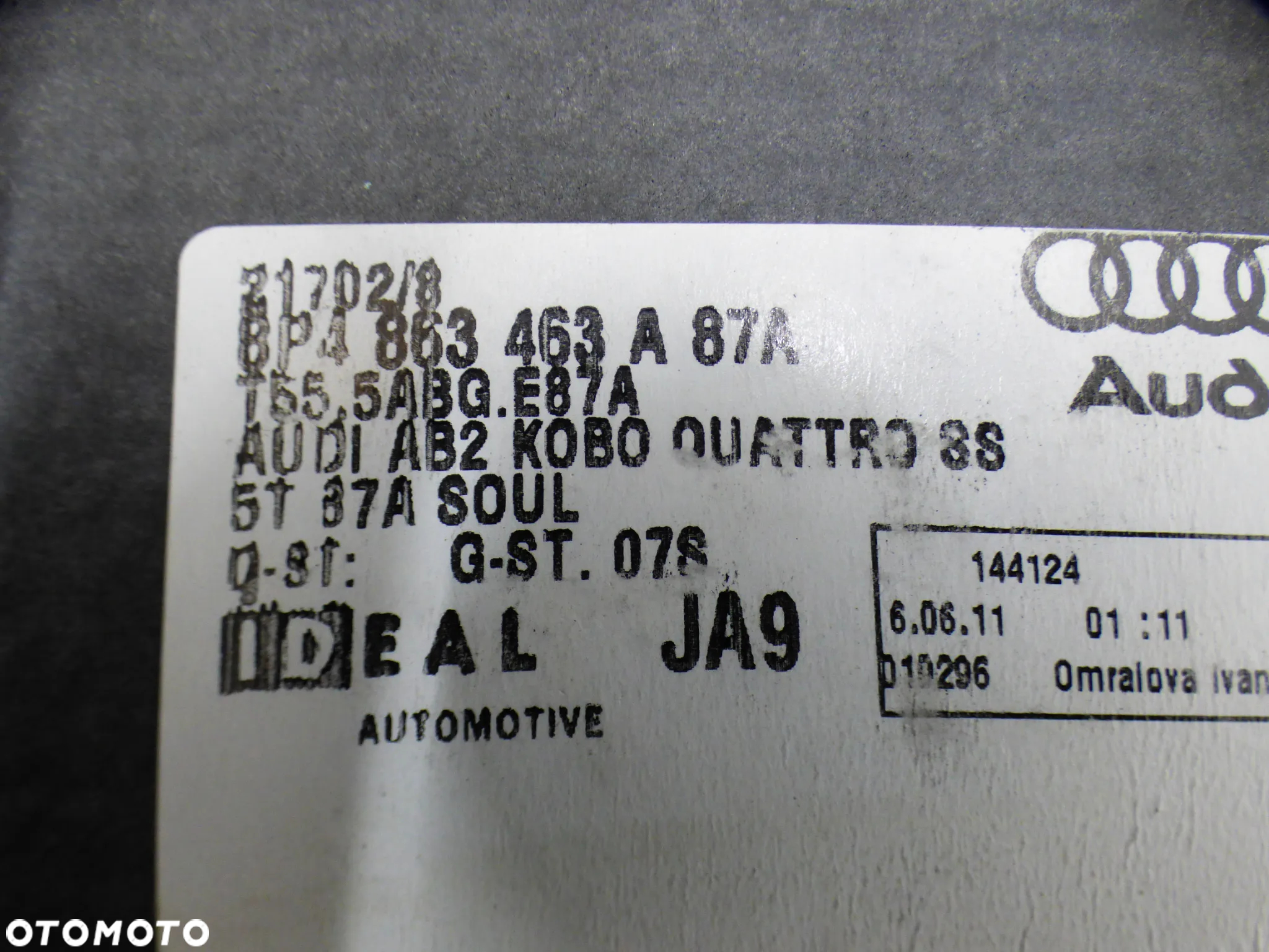 AUDI A3 8P LIFT 5D WYKŁADZINA PODŁOGA MATA BAGAŻNIKA 8P4863463A B1740 - 3