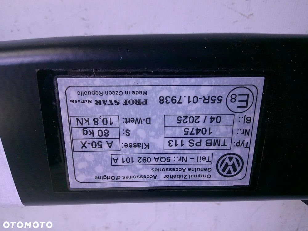 volkswagen touran 15r- hak holowniczy nowy oryginał - 3