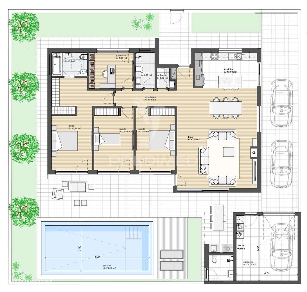 Moradia Térrea T4 Isolada | Quinta do Anjo, Palmela - Grande imagem: 5/17
