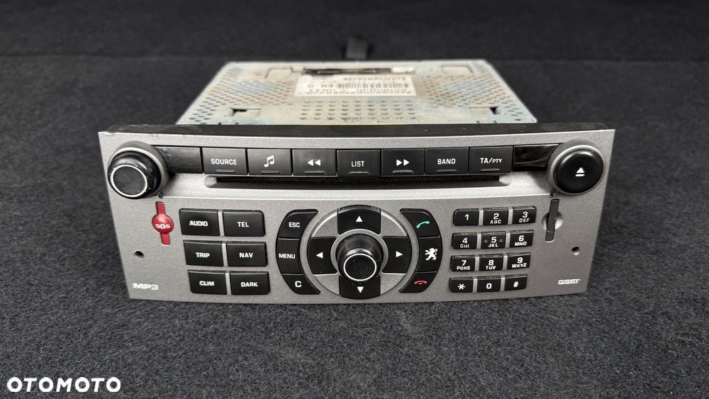 REZERWACJA RADIO NAWIGACJA MP3 WYŚWIETLACZ PEUGEOT 407 96601833YW 9660361080 - 2