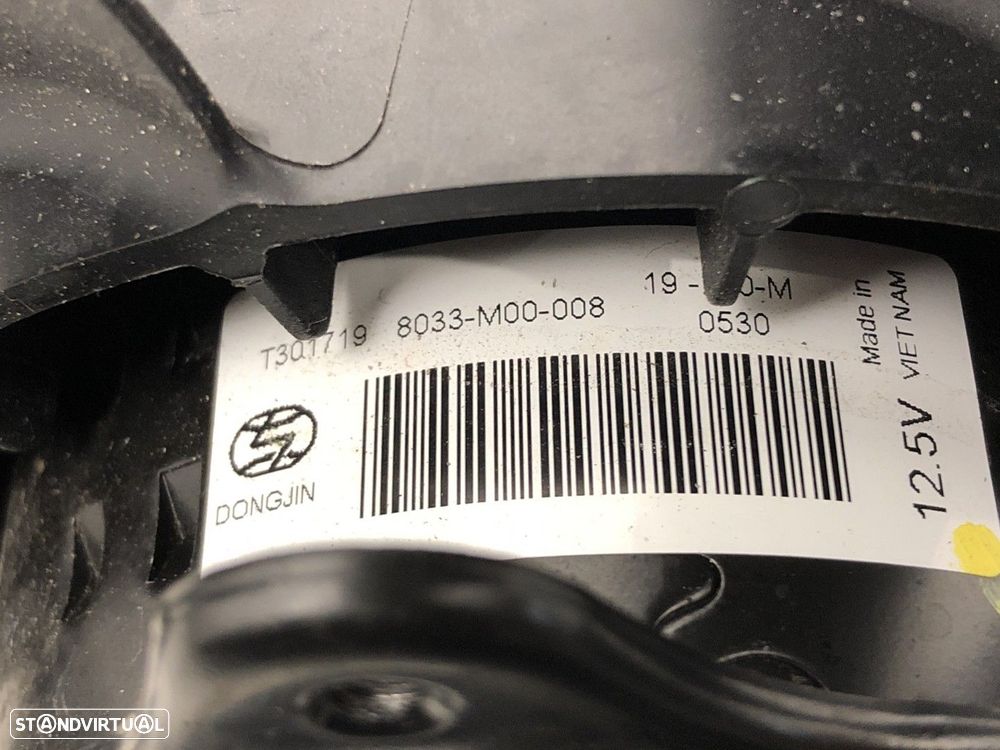 Ventoinha Termoventilador CITROЁN C4 CACTUS 1.2 THP REF. 8033M00008 MOTOR HNZ - 4