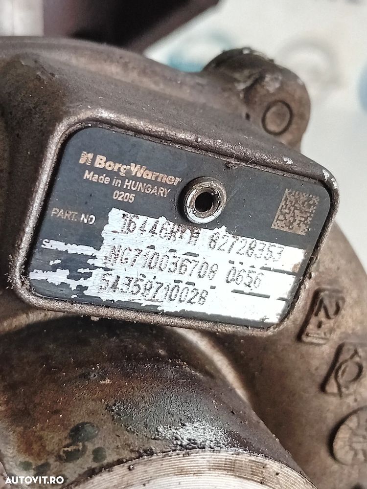 Turbo Turbina Dacia Dokker Duster Logan Clio Megane 1.5 Dci Euro 5 Cod 54359710028 Motor K9K K9K677 - 6