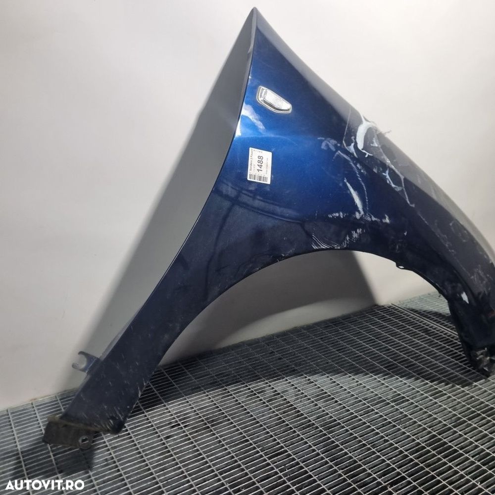 Aripa Dreapta Fata Dacia Sandero 2 Facelift 2016 - 2020 4 Usi BLUE TERPR (1488) - 3
