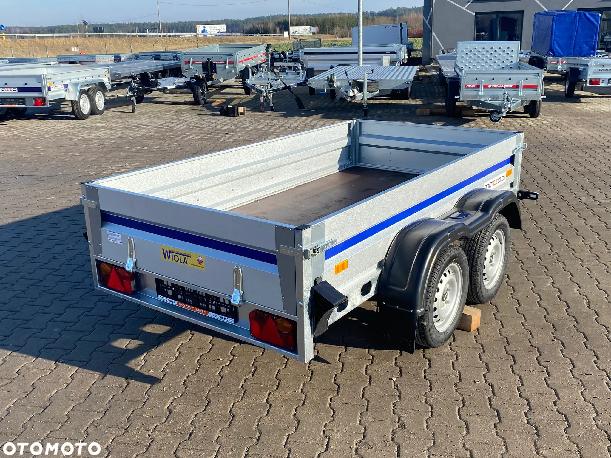 Wiola Dostawa przyczepa SPAWANA RAMA 252x132cm DMC750 kg MOCNA I SOLIDNA - 2