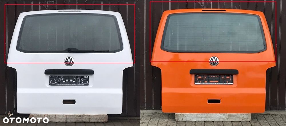 SZYBA KLAPY POKRYWY TYLNEJ TYŁ VW T5 LIFT CARAVELLE MULTIVAN TRANSPORTER - 1