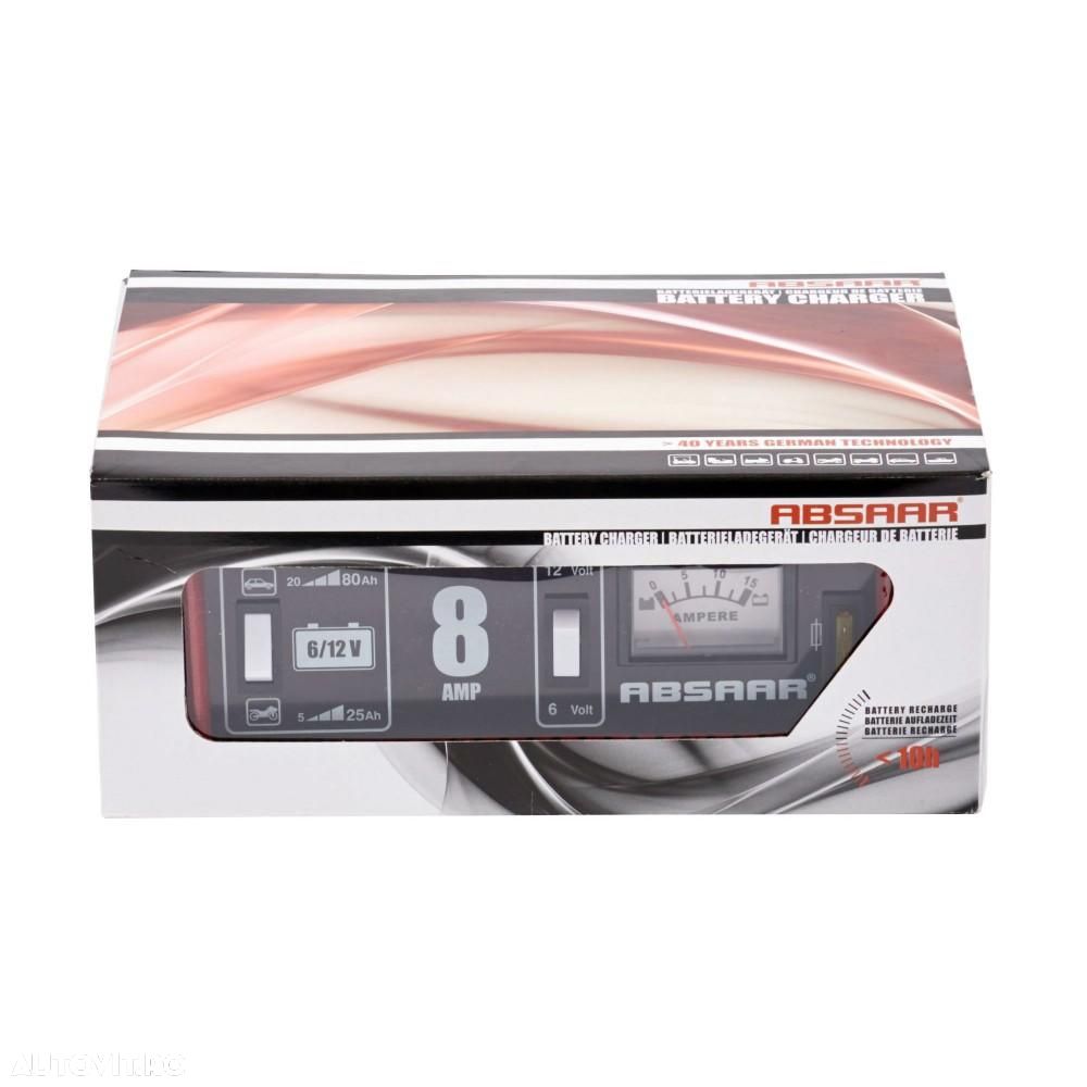 Redresor baterie auto Absaar Germany 6V/ 12V 8A incarcator cu incarcare normala/rapida - 2
