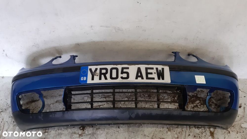 ) ZDERZAK PRZÓD PRZEDNI VW VOLKSWAGEN POLO 9N OKULAR BŁĘKITNY NIEBIESKI - 1