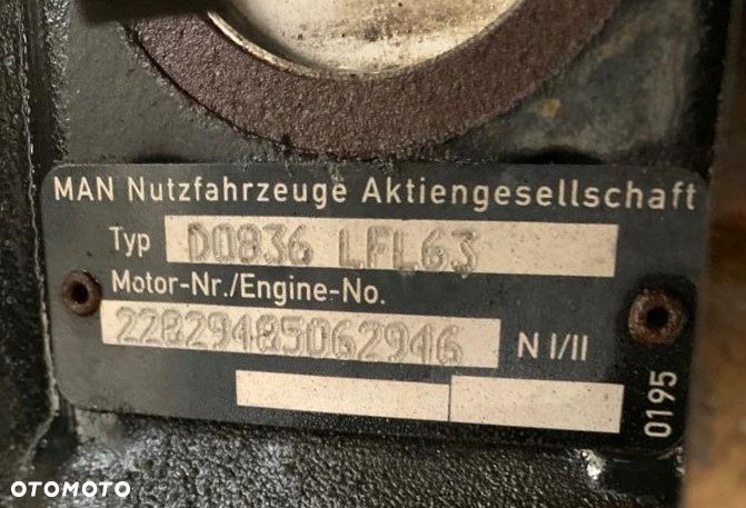 KOMPLETNY SILNIK MAN TGL TGM 250 KM D0836 LFL63 - 10