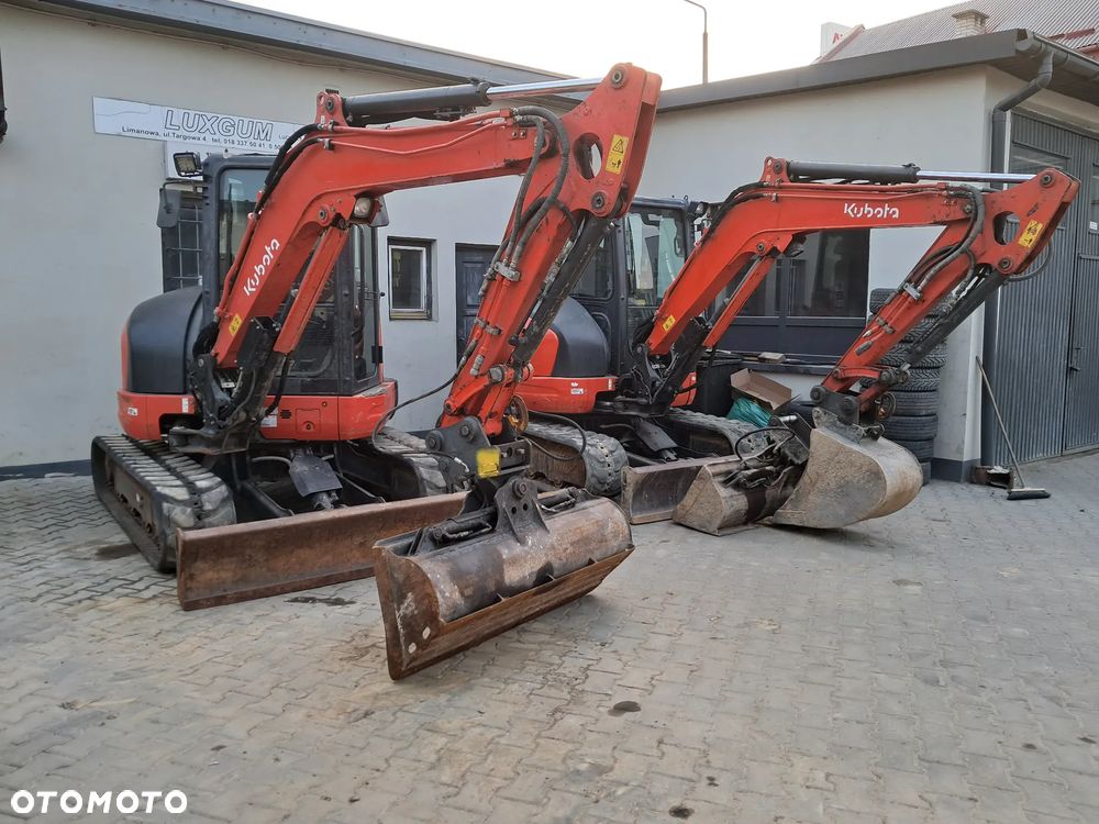 Kubota u48-4 waga 5t TON skarpówka hydrauliczna * 2019r * sprawne oświetlenie  *dodatkowe linie hydrauliczne 2 łyżki lusterka minikoparka u55 kx57 u50 instrukcja PL Red KEY Yanmar Cat JCB Tekeuchi Kubota - 1